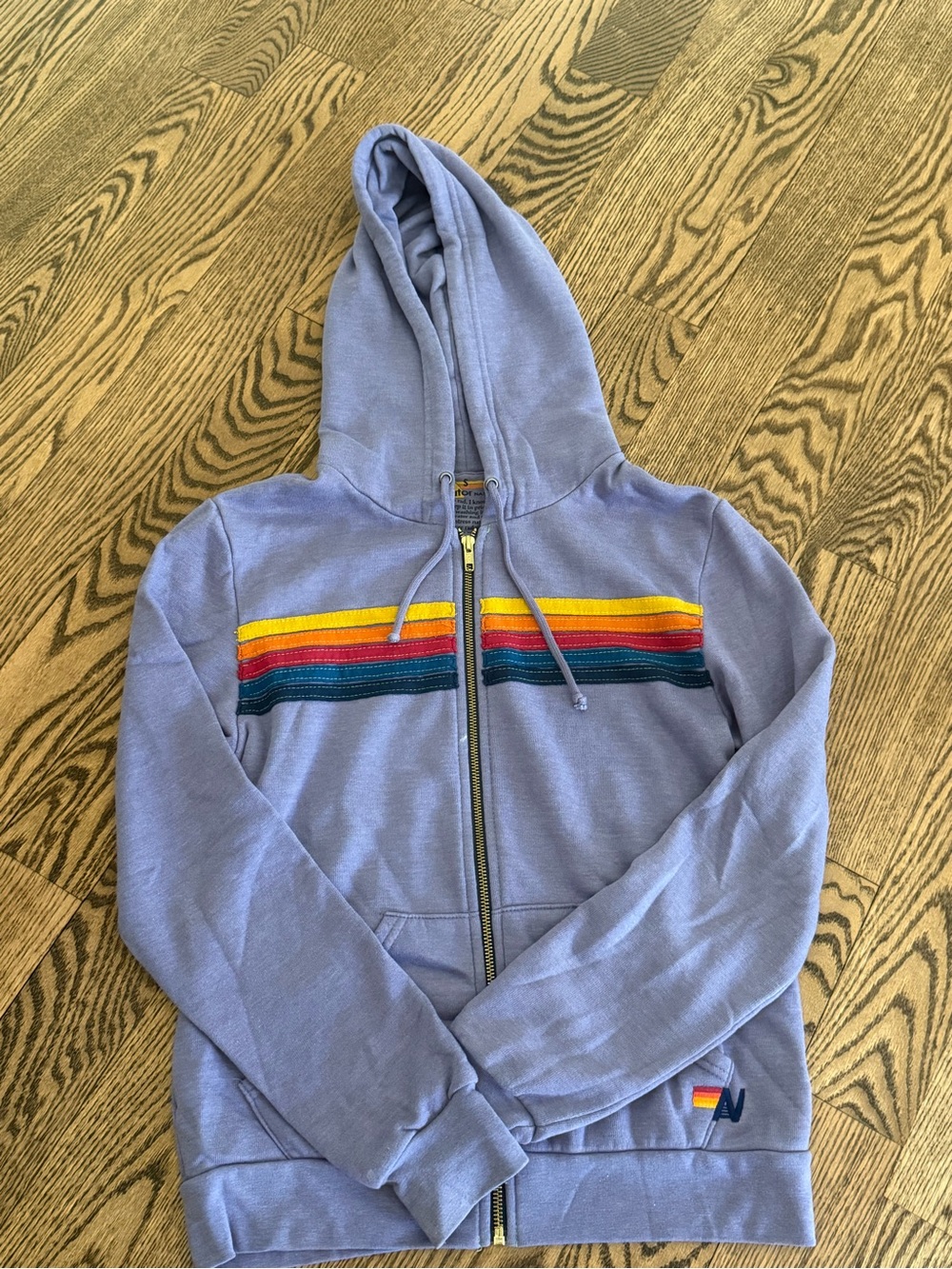 Purple Aviator Nation zip up hoodie